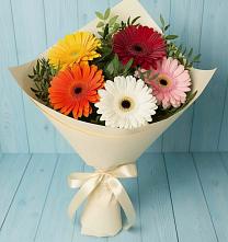 Букет цветов из:  Герберы в Краснощёково