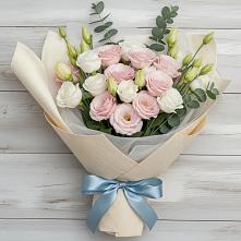 Букет цветов из:  Лизиантусы в Краснощёково