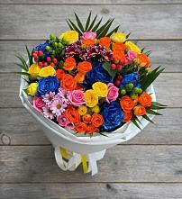 Букет цветов из:  Розы и Хризантемы в Краснощёково