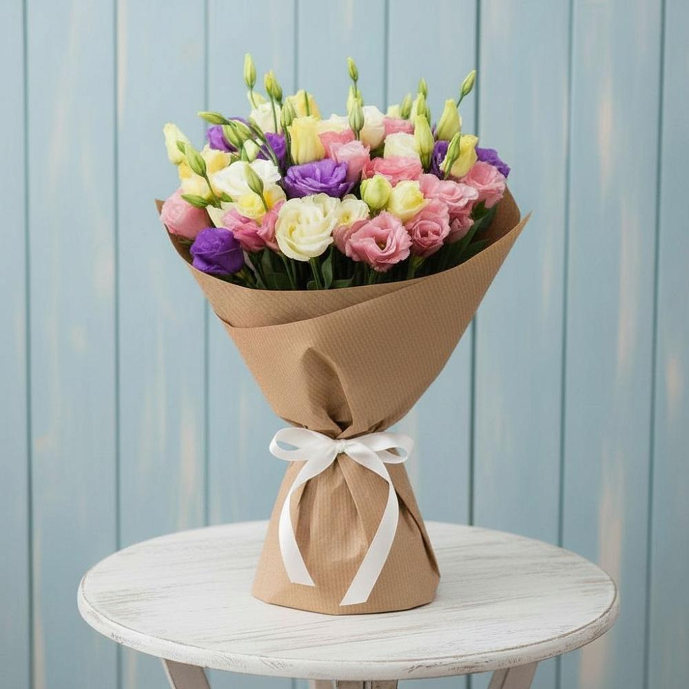 Букет цветов из: Лизиантусы в Краснощёково