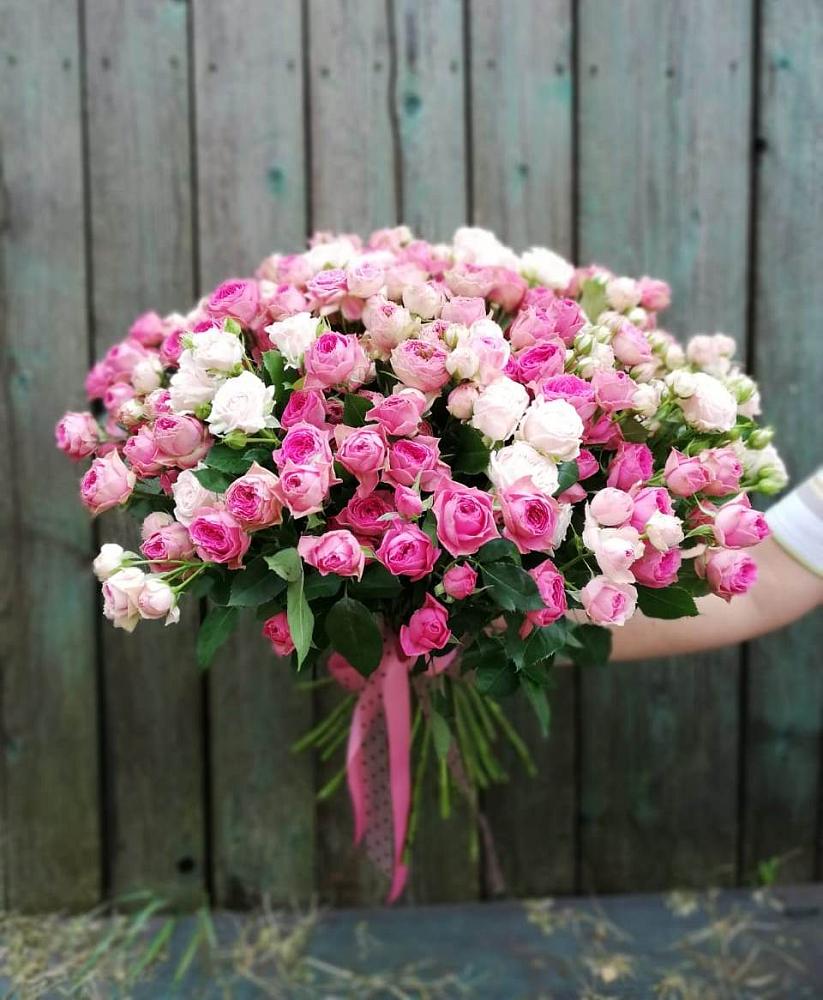 Букет Розовые кустовые розы Натали и Лав Лидия в Краснощёково