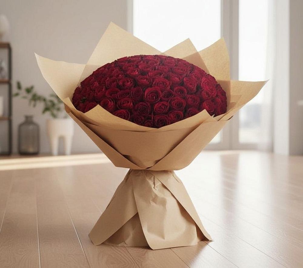 Букет 101 Красная роза в Краснощёково