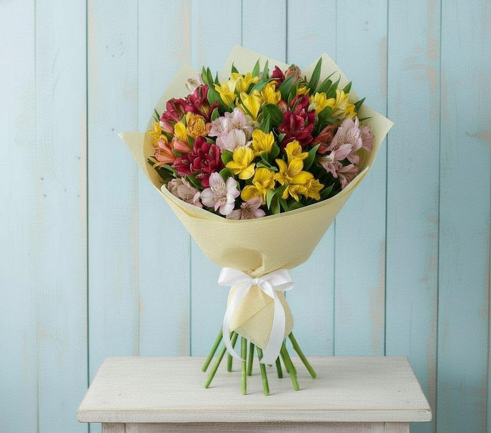 Букет цветов из: Альстромерии в Краснощёково