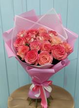 Букет 15 Розовых роз Равель в Краснощёково