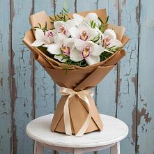 Букет цветов из:  Орхидеи и Розы в Краснощёково