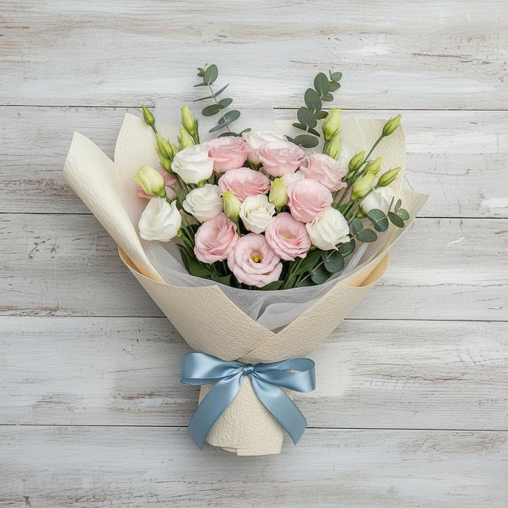 Букет цветов из: Лизиантусы в Краснощёково